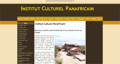 Desktop Screenshot of institutculturelpanafricain.org