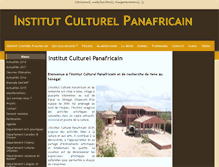 Tablet Screenshot of institutculturelpanafricain.org